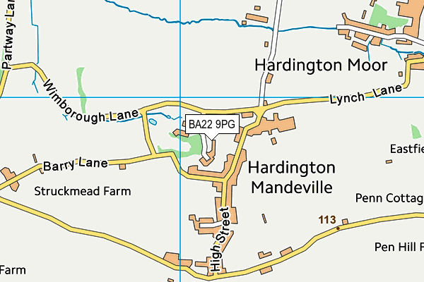 BA22 9PG map - OS VectorMap District (Ordnance Survey) BA22 9PG map - OS VectorMap District (Ordnance Survey)