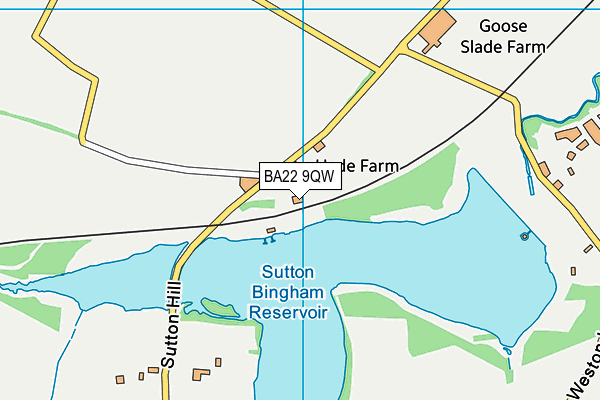 BA22 9QW map - OS VectorMap District (Ordnance Survey) BA22 9QW map - OS VectorMap District (Ordnance Survey)