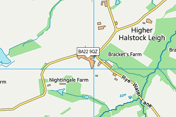BA22 9QZ map - OS VectorMap District (Ordnance Survey) BA22 9QZ map - OS VectorMap District (Ordnance Survey)