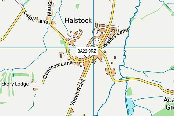 BA22 9RZ map - OS VectorMap District (Ordnance Survey) BA22 9RZ map - OS VectorMap District (Ordnance Survey)