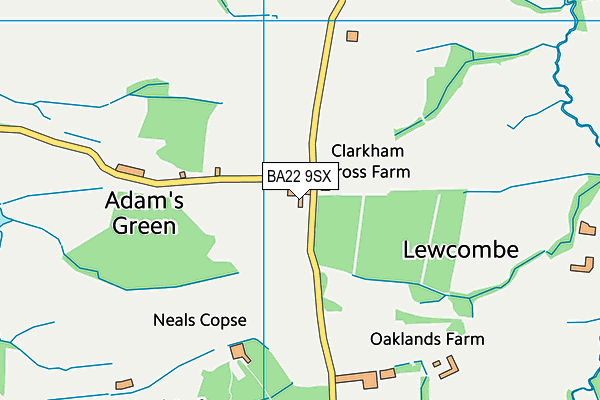 BA22 9SX map - OS VectorMap District (Ordnance Survey) BA22 9SX map - OS VectorMap District (Ordnance Survey)