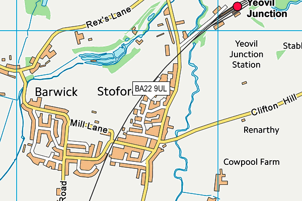 BA22 9UL map - OS VectorMap District (Ordnance Survey) BA22 9UL map - OS VectorMap District (Ordnance Survey)