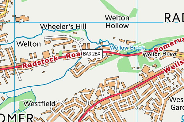 BA3 2BX map - OS VectorMap District (Ordnance Survey) BA3 2BX map - OS VectorMap District (Ordnance Survey)