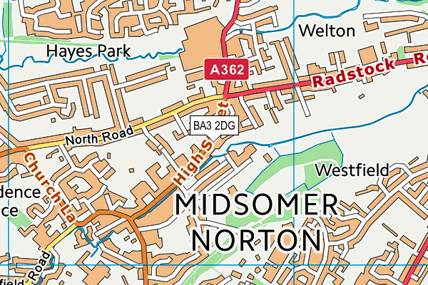BA3 2DG map - OS VectorMap District (Ordnance Survey) BA3 2DG map - OS VectorMap District (Ordnance Survey)