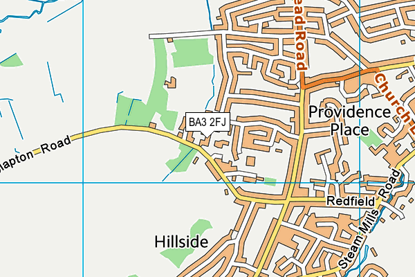 BA3 2FJ map - OS VectorMap District (Ordnance Survey) BA3 2FJ map - OS VectorMap District (Ordnance Survey)