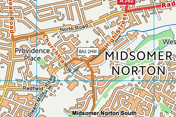 BA3 2HW map - OS VectorMap District (Ordnance Survey) BA3 2HW map - OS VectorMap District (Ordnance Survey)