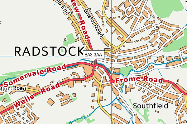 BA3 3AA map - OS VectorMap District (Ordnance Survey) BA3 3AA map - OS VectorMap District (Ordnance Survey)