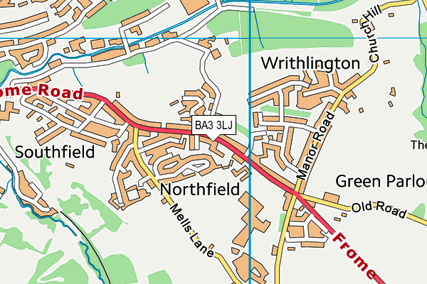 BA3 3LJ map - OS VectorMap District (Ordnance Survey) BA3 3LJ map - OS VectorMap District (Ordnance Survey)