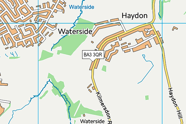 BA3 3QR map - OS VectorMap District (Ordnance Survey) BA3 3QR map - OS VectorMap District (Ordnance Survey)