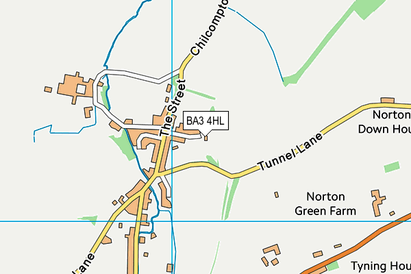 BA3 4HL map - OS VectorMap District (Ordnance Survey) BA3 4HL map - OS VectorMap District (Ordnance Survey)