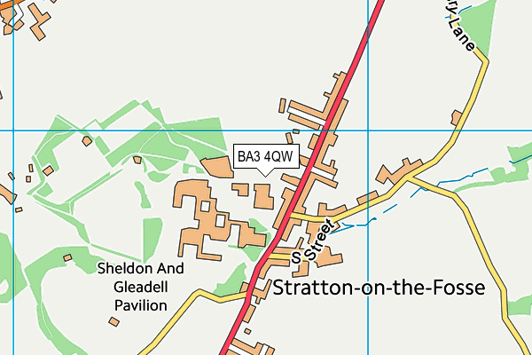 BA3 4QW map - OS VectorMap District (Ordnance Survey) BA3 4QW map - OS VectorMap District (Ordnance Survey)