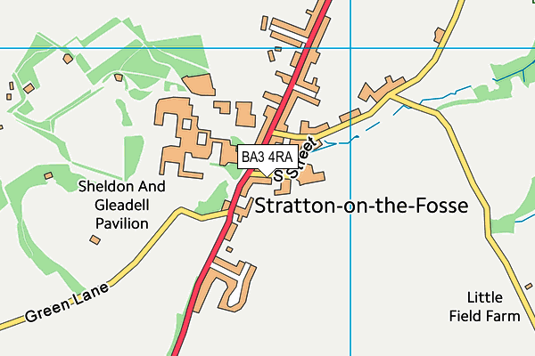 BA3 4RA map - OS VectorMap District (Ordnance Survey) BA3 4RA map - OS VectorMap District (Ordnance Survey)