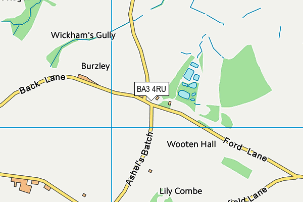 BA3 4RU map - OS VectorMap District (Ordnance Survey) BA3 4RU map - OS VectorMap District (Ordnance Survey)