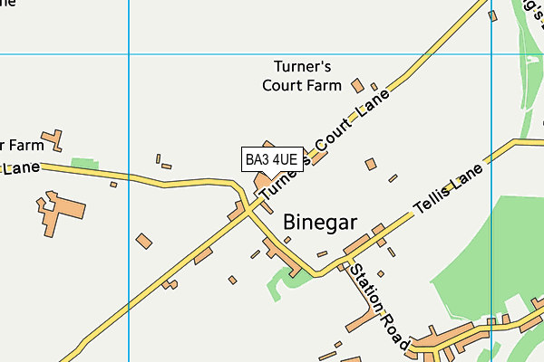 BA3 4UE map - OS VectorMap District (Ordnance Survey) BA3 4UE map - OS VectorMap District (Ordnance Survey)