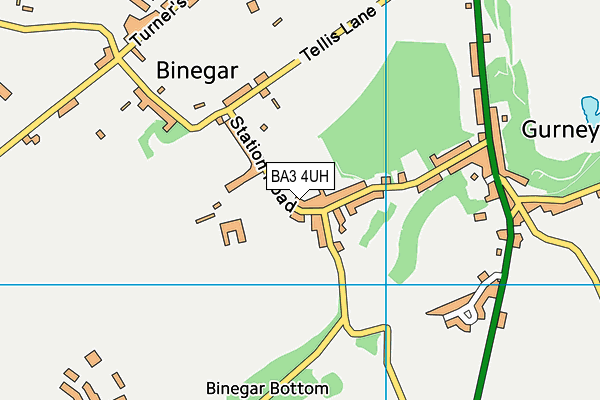 BA3 4UH map - OS VectorMap District (Ordnance Survey) BA3 4UH map - OS VectorMap District (Ordnance Survey)