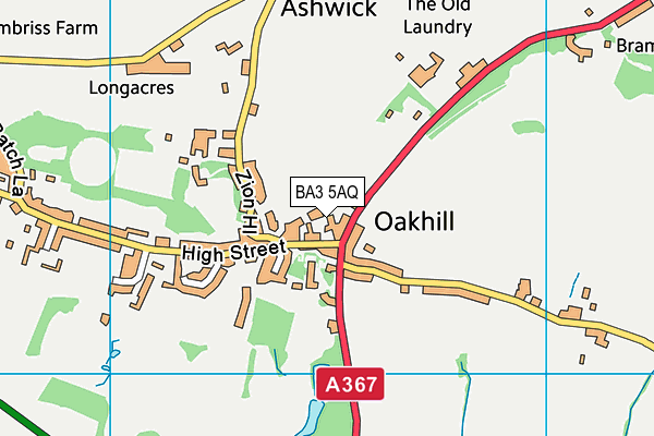 BA3 5AQ map - OS VectorMap District (Ordnance Survey) BA3 5AQ map - OS VectorMap District (Ordnance Survey)