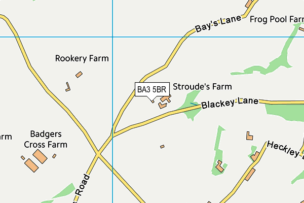 BA3 5BR map - OS VectorMap District (Ordnance Survey) BA3 5BR map - OS VectorMap District (Ordnance Survey)