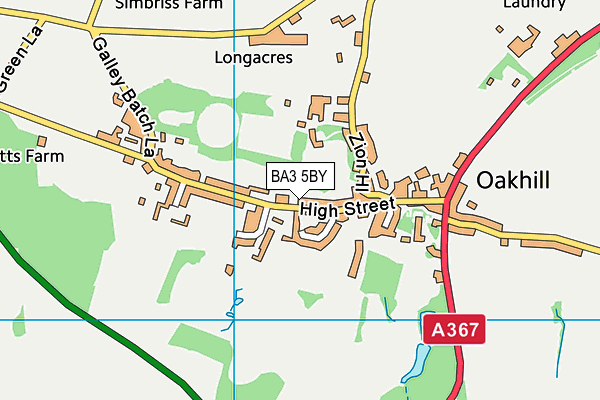 BA3 5BY map - OS VectorMap District (Ordnance Survey) BA3 5BY map - OS VectorMap District (Ordnance Survey)