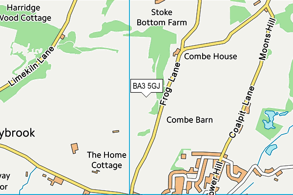 BA3 5GJ map - OS VectorMap District (Ordnance Survey) BA3 5GJ map - OS VectorMap District (Ordnance Survey)