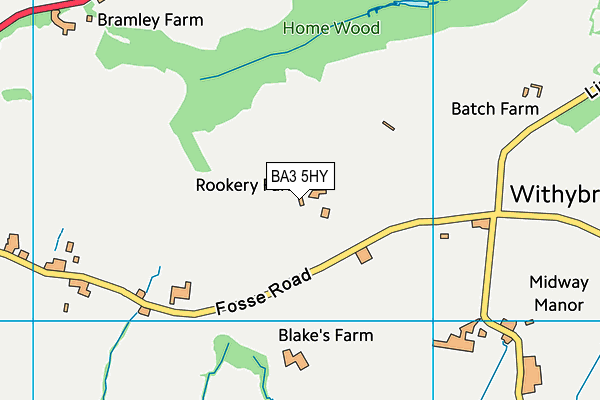 BA3 5HY map - OS VectorMap District (Ordnance Survey) BA3 5HY map - OS VectorMap District (Ordnance Survey)