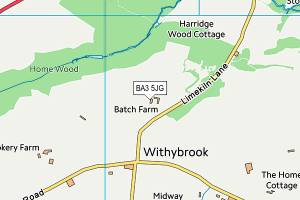 BA3 5JG map - OS VectorMap District (Ordnance Survey) BA3 5JG map - OS VectorMap District (Ordnance Survey)