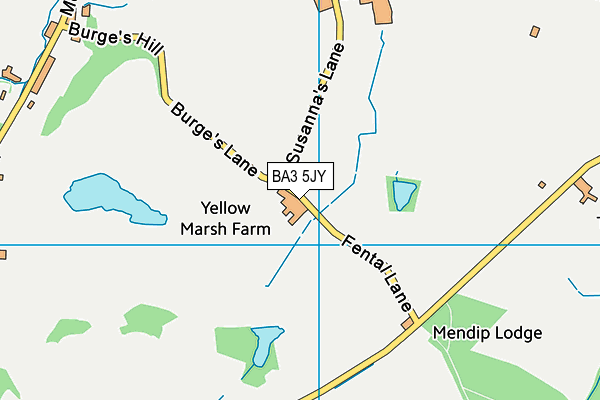 BA3 5JY map - OS VectorMap District (Ordnance Survey) BA3 5JY map - OS VectorMap District (Ordnance Survey)