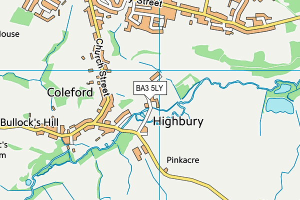 BA3 5LY map - OS VectorMap District (Ordnance Survey) BA3 5LY map - OS VectorMap District (Ordnance Survey)