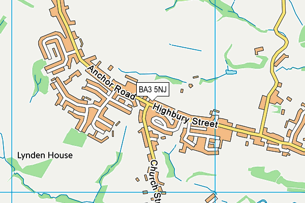 BA3 5NJ map - OS VectorMap District (Ordnance Survey) BA3 5NJ map - OS VectorMap District (Ordnance Survey)
