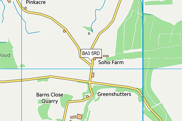 BA3 5RD map - OS VectorMap District (Ordnance Survey) BA3 5RD map - OS VectorMap District (Ordnance Survey)
