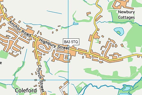 BA3 5TQ map - OS VectorMap District (Ordnance Survey) BA3 5TQ map - OS VectorMap District (Ordnance Survey)