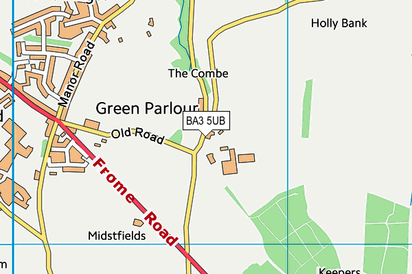 BA3 5UB map - OS VectorMap District (Ordnance Survey) BA3 5UB map - OS VectorMap District (Ordnance Survey)