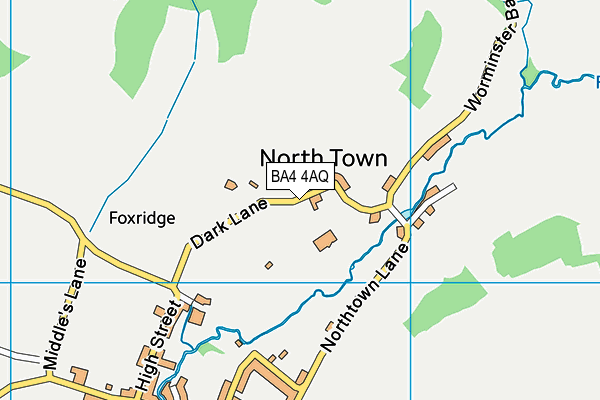 BA4 4AQ map - OS VectorMap District (Ordnance Survey)