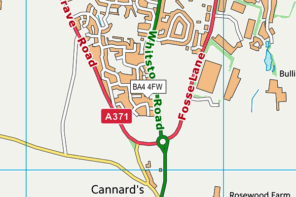 BA4 4FW map - OS VectorMap District (Ordnance Survey) BA4 4FW map - OS VectorMap District (Ordnance Survey)