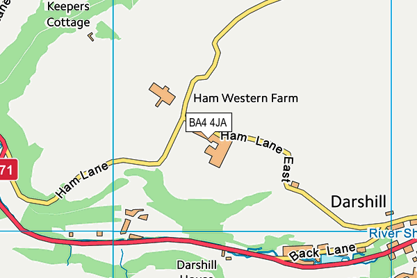 BA4 4JA map - OS VectorMap District (Ordnance Survey) BA4 4JA map - OS VectorMap District (Ordnance Survey)