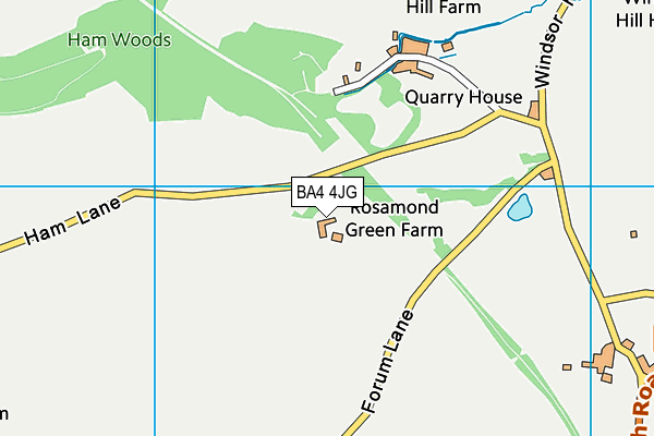 BA4 4JG map - OS VectorMap District (Ordnance Survey) BA4 4JG map - OS VectorMap District (Ordnance Survey)