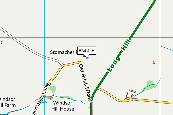 BA4 4JH map - OS VectorMap District (Ordnance Survey) BA4 4JH map - OS VectorMap District (Ordnance Survey)