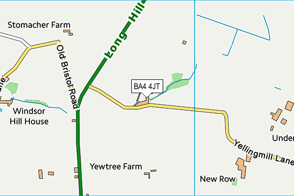 BA4 4JT map - OS VectorMap District (Ordnance Survey) BA4 4JT map - OS VectorMap District (Ordnance Survey)
