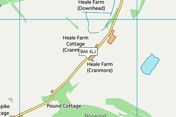 BA4 4LJ map - OS VectorMap District (Ordnance Survey) BA4 4LJ map - OS VectorMap District (Ordnance Survey)