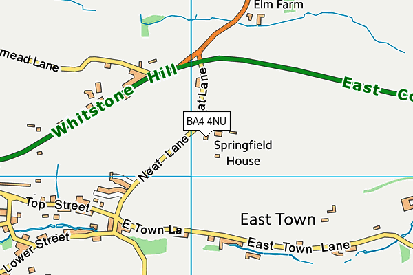 BA4 4NU map - OS VectorMap District (Ordnance Survey) BA4 4NU map - OS VectorMap District (Ordnance Survey)