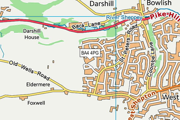 BA4 4PG map - OS VectorMap District (Ordnance Survey) BA4 4PG map - OS VectorMap District (Ordnance Survey)