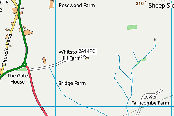 BA4 4PQ map - OS VectorMap District (Ordnance Survey) BA4 4PQ map - OS VectorMap District (Ordnance Survey)