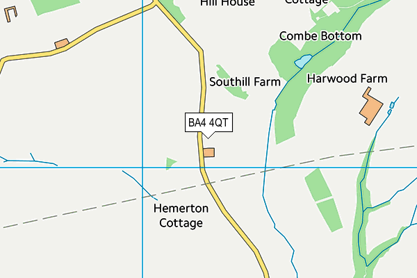 BA4 4QT map - OS VectorMap District (Ordnance Survey)
