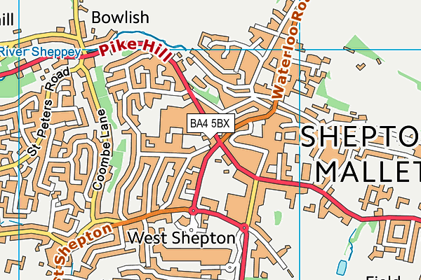 BA4 5BX map - OS VectorMap District (Ordnance Survey) BA4 5BX map - OS VectorMap District (Ordnance Survey)