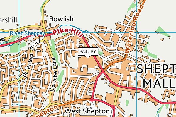 BA4 5BY map - OS VectorMap District (Ordnance Survey) BA4 5BY map - OS VectorMap District (Ordnance Survey)