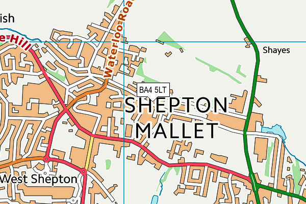 BA4 5LT map - OS VectorMap District (Ordnance Survey)