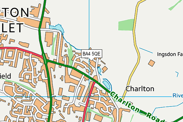 BA4 5QE map - OS VectorMap District (Ordnance Survey) BA4 5QE map - OS VectorMap District (Ordnance Survey)