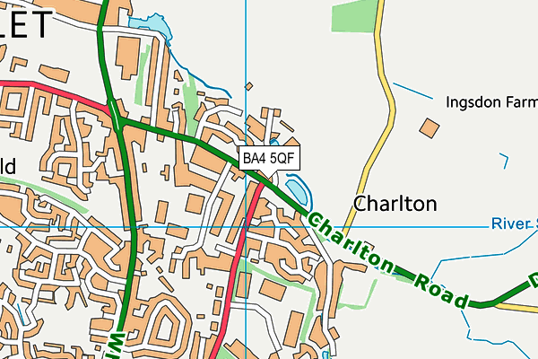 BA4 5QF map - OS VectorMap District (Ordnance Survey) BA4 5QF map - OS VectorMap District (Ordnance Survey)