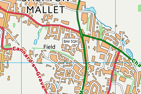 BA4 5QH map - OS VectorMap District (Ordnance Survey) BA4 5QH map - OS VectorMap District (Ordnance Survey)