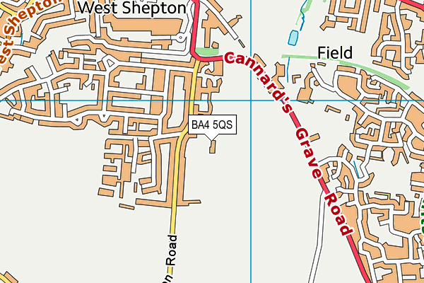 BA4 5QS map - OS VectorMap District (Ordnance Survey) BA4 5QS map - OS VectorMap District (Ordnance Survey)
