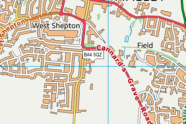 BA4 5QZ map - OS VectorMap District (Ordnance Survey) BA4 5QZ map - OS VectorMap District (Ordnance Survey)